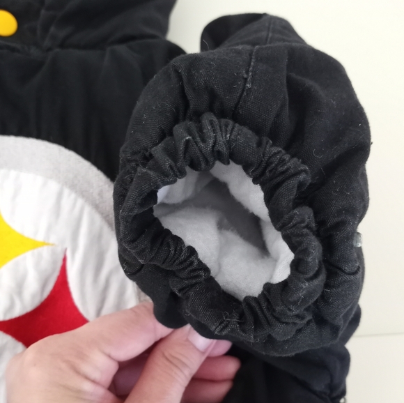 Pittsburgh Steelers Infant Baby Snowsuit Bodysuit Size 6/9 Months - Picture 16 of 16